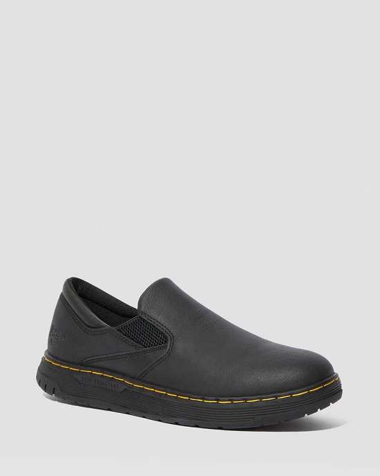 Zapatos Negros Dr. Martens Brockley Slip Resistant Mujer Negros MX-14982